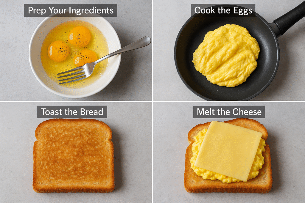 a collage of different food items