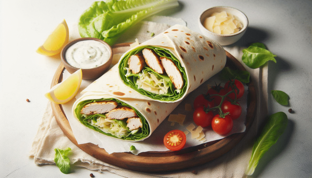 Minute Chicken Caesar Wraps Recipe - Need a quick and easy lunch