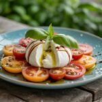 “salad burrata with tomatoes and basil” for visual search optimization.