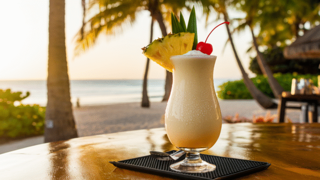 Easy & Authentic Recipe for pine colada drink | Tropical Bliss in a Glass