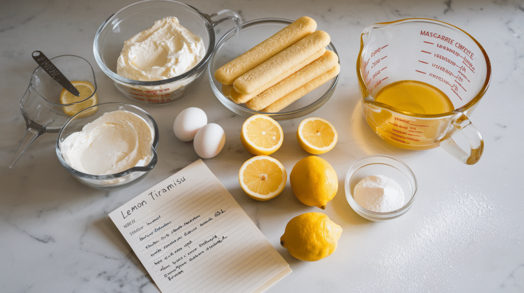 ingredients list with Quantity